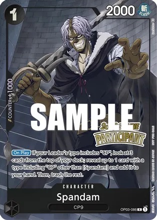 Spandam - OP03-086 - P - Foil (Online Regional 2023) (Participant)