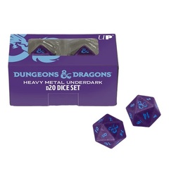 Dungeons & Dragons - Phandelver and Below: The Shattered Obelisk Underdark Heavy Metal D20 Dice Set (2ct)