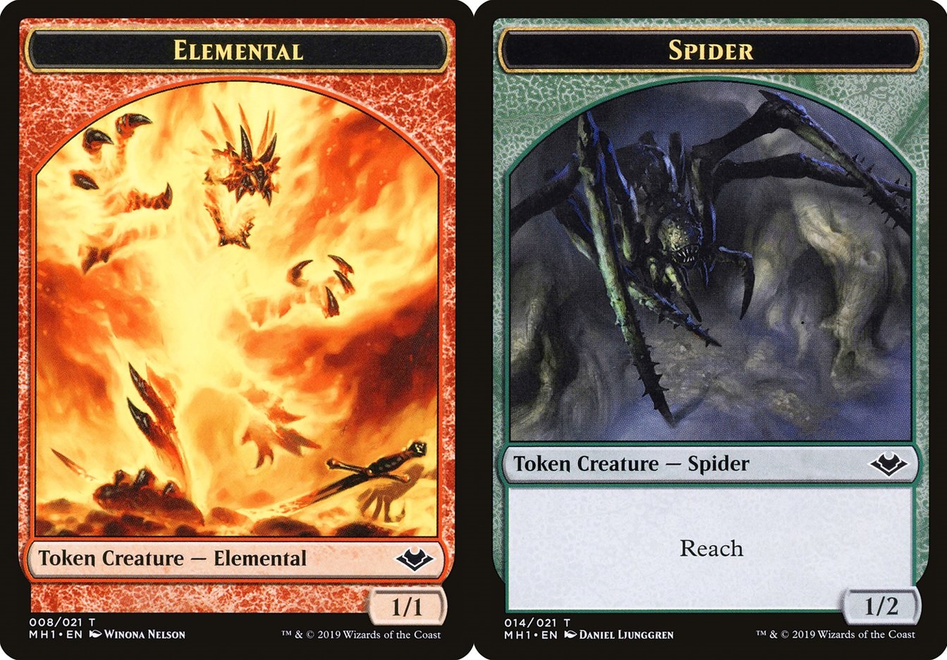 Token - Elemental (008) // Spider