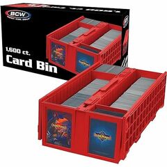 BCW Collectible Card Bin - 1600 ct. - Red