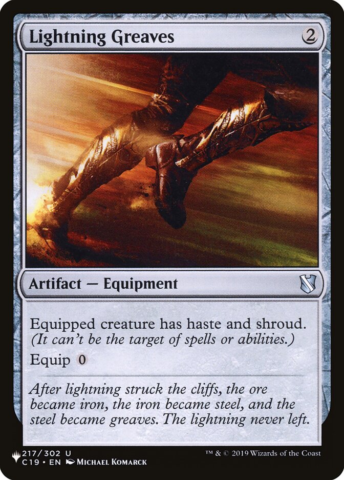 Lightning Greaves (PAGL) - The List