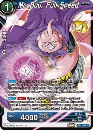 Mr. Buu, Full Speed - BT23-068 - C