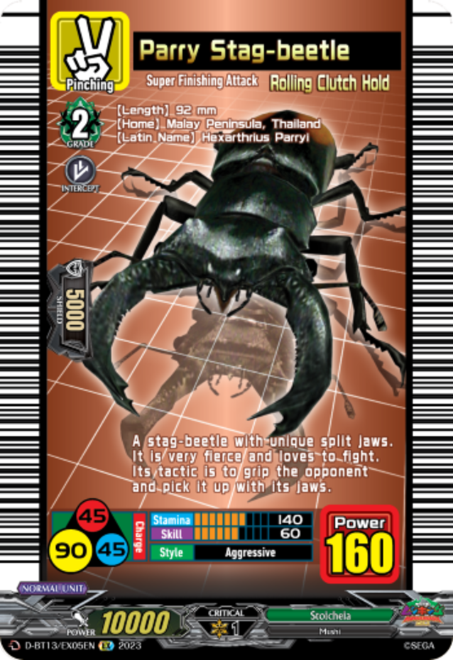 x1 Parry Stag-beetle - D-BT13/EX05EN - EX CFV M/NM | eBay