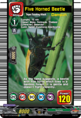 Five Horned Beetle - D-BT13/EX07EN - EX