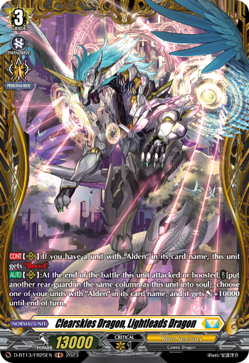 Clearskies Dragon, Lightleads Dragon - D-BT13/FR25EN - FR