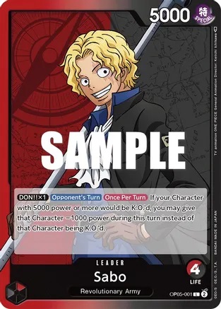 Sabo - OP05-001 - L