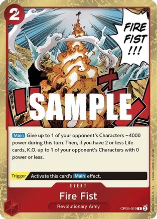 Fire Fist - OP05-019 - R - Foil