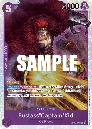 EustassCaptainKid - OP05-074 - SR - Foil