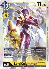 LordKnightmon - BT5-045 - P (2021 Championship Finals Event Pack Alt-Art Gold Stamp Set) - Foil