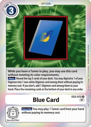 Blue Card - EX2-072 - P (Event Pack 4) - Foil