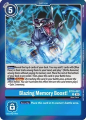 Blazing Memory Boost! - BT10-097 - P (Event Pack 5) - Foil