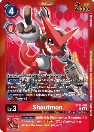 Shoutmon - BT10-008 - P (Event Pack 5) - Foil
