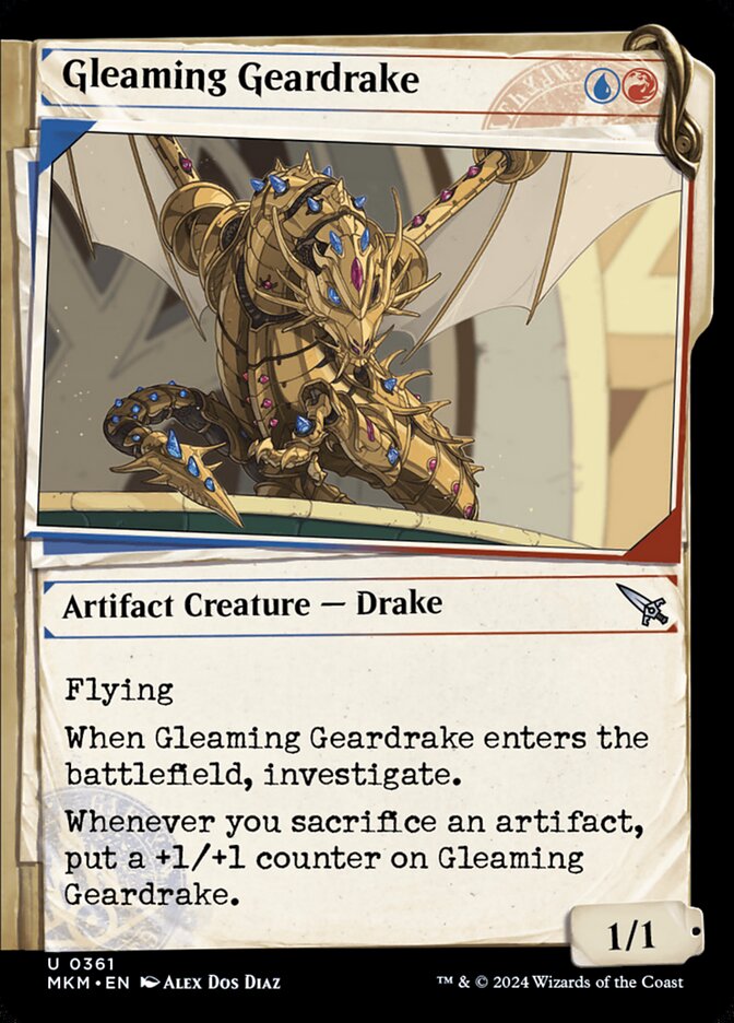 Gleaming Geardrake - Foil - Showcase