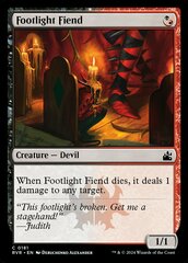 Footlight Fiend - Foil