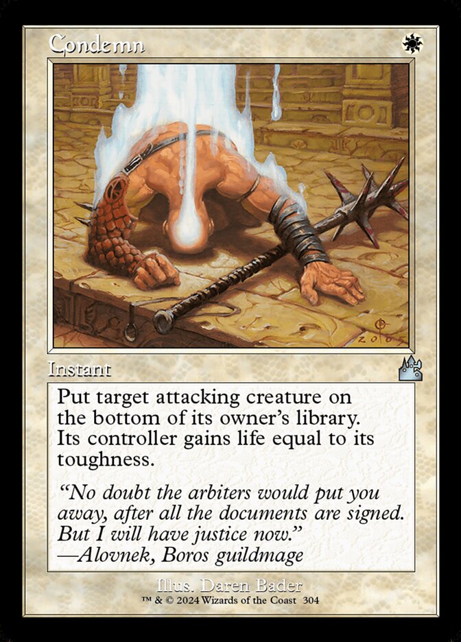 Condemn - Foil - Retro Frame