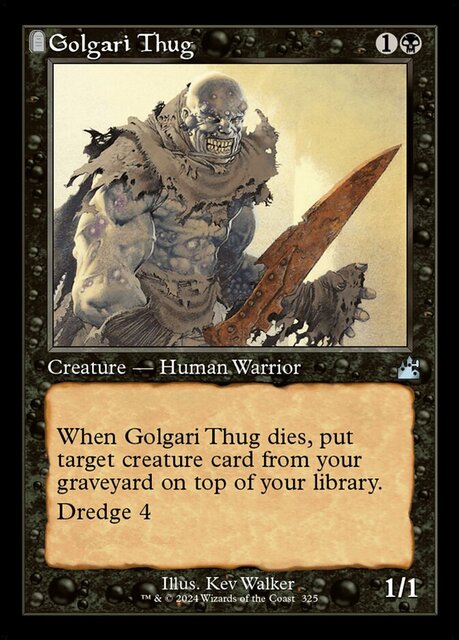 Golgari Thug - Foil - Retro Frame