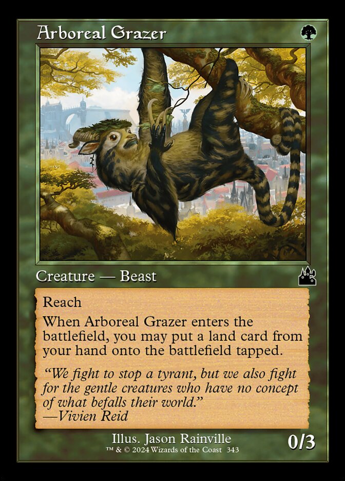 Arboreal Grazer - Foil - Retro Frame