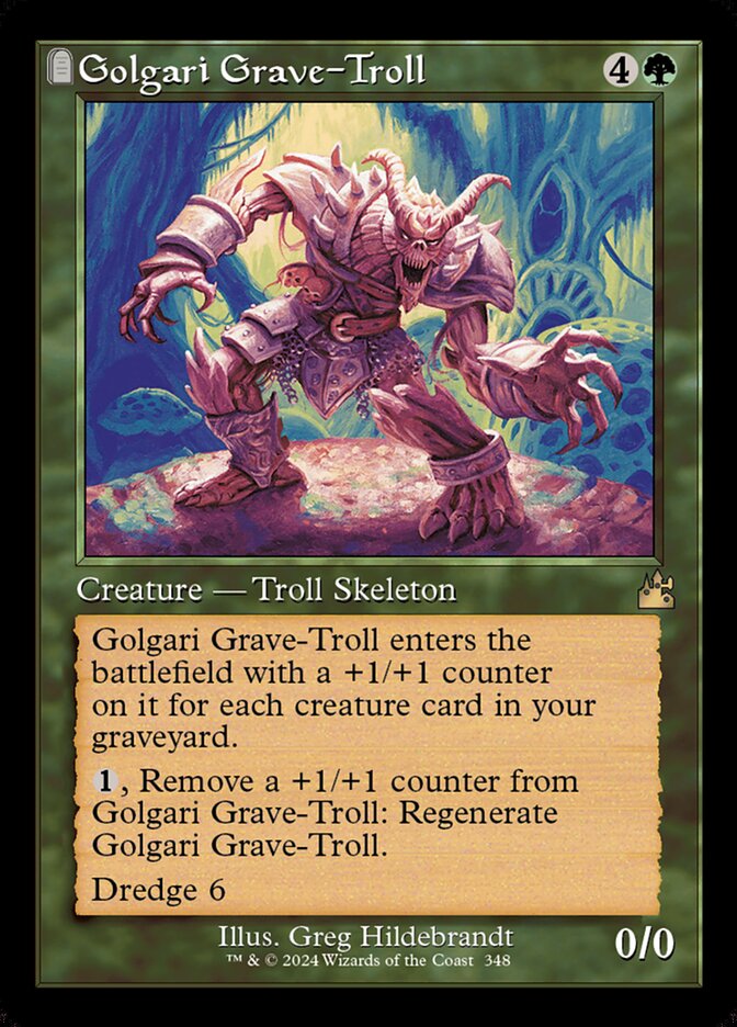 Golgari Grave-Troll - Foil - Retro Frame