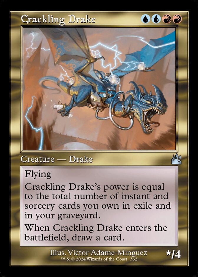 Crackling Drake - Foil - Retro Frame