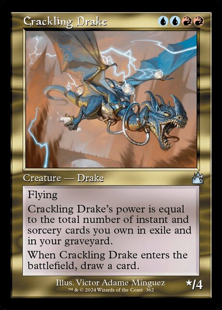 Crackling Drake - Foil - Retro Frame