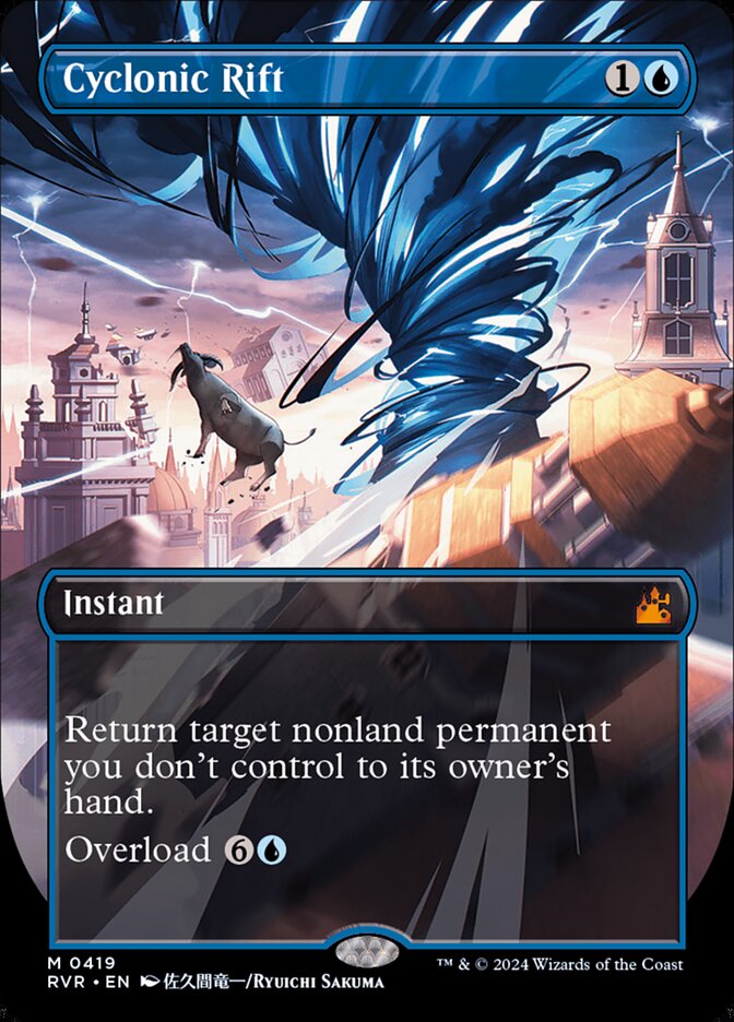 Cyclonic Rift - Foil - Anime Borderless Cyclonic Rift - Foil - Anime Borderless