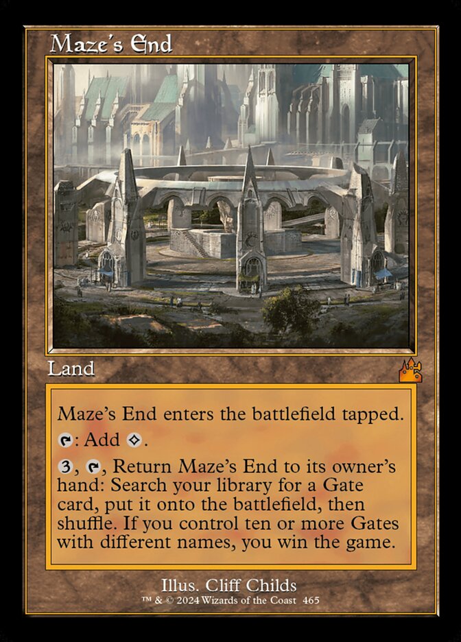 Mazes End - Retro Frame