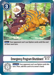 Emergency Program Shutdown! - EX1-072 - R - Foil (Blast Ace Double Pack Set)