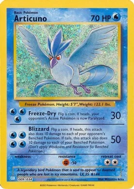 Articuno - 009/034 - Classic Collection - Holo