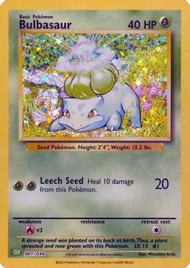 Bulbasaur - CLV 001/034 - Starfoil Holo