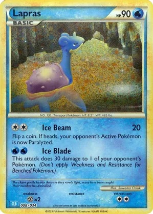 Lapras - 008/034 - Classic Collection - Holo