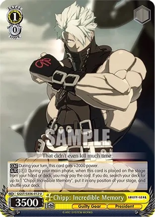 Chipp: Incredible Memory - GGST/SX06-012 - U