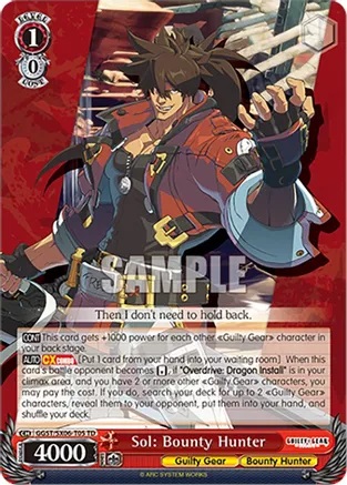 Sol: Bounty Hunter - GGST/SX06-T05 - TD