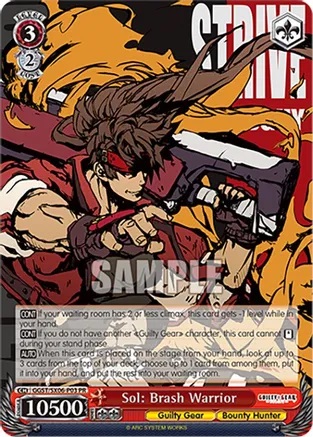 Sol: Brash Warrior - GGST/SX06-P03 - PR