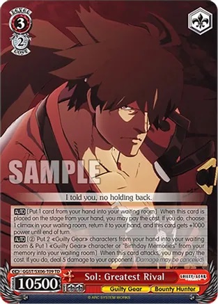 Sol: Greatest Rival - GGST/SX06-T09 - TD
