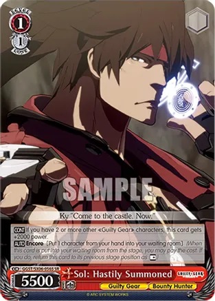 Sol: Hastily Summoned - GGST/SX06-056S - SR