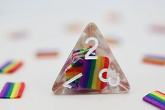 Foam Brain Games - Rainbow Flag RPG Dice Set