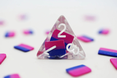 Foam Brain Games - Bisexual Flag RPG Dice Set