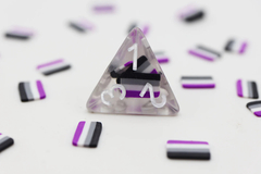 Foam Brain Games - Asexual Flag RPG Dice Set