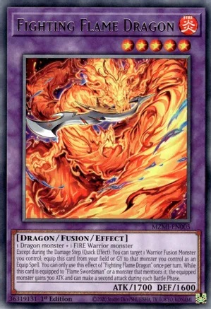 Fighting Flame Dragon - MZMI-EN005 - Rare - 1st Edition