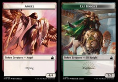 Angel (0002) // Elf Knight (0015) Double-Sided Token - Foil