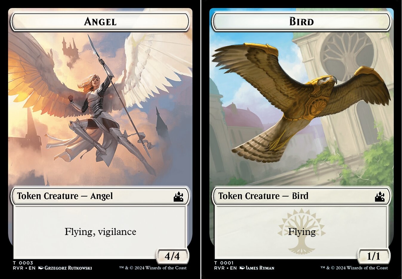 Angel (0003) // Bird (0001) Double-Sided Token - Foil