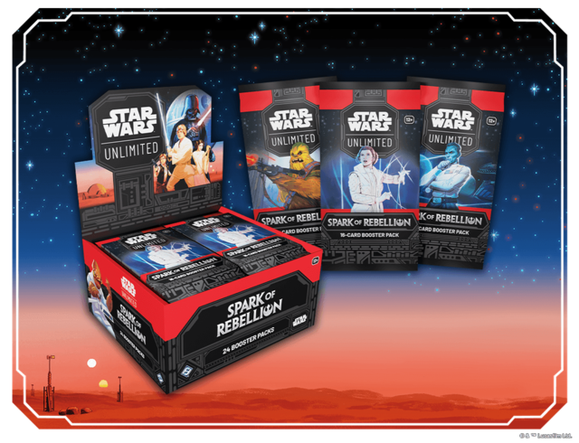 Spark of Rebellion Booster Display