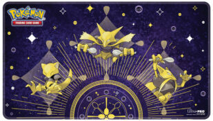 Pokemon: White-Stitched Abra Evolutions Playmat