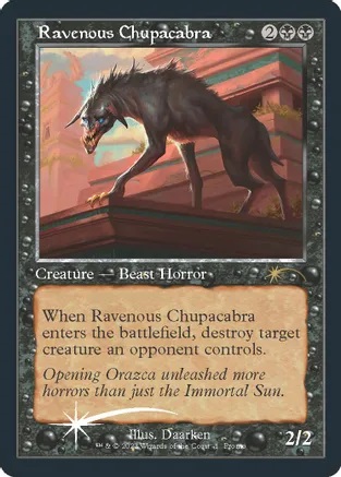 Ravenous Chupacabra (0001) (Retro Frame) - Foil