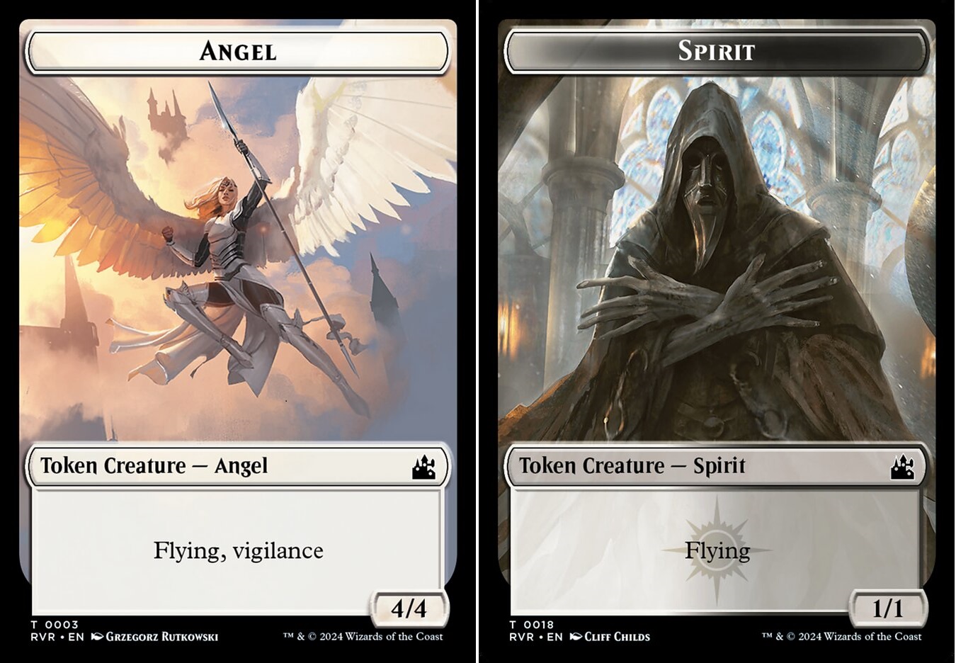 Angel (0003) // Spirit (0018) Double-Sided Token - Foil