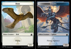 Bird (0001) // Sphinx (0017) Double-Sided Token - Foil