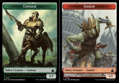 Centaur (0010) // Goblin (0008) Double-Sided Token - Foil