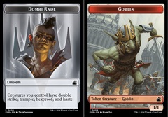 Goblin (0008) // Domri Rade Emblem (0020) Double-Sided Token - Foil