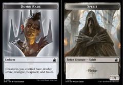 Emblem - Domri Rade (0020) // Spirit (0018) Double-Sided Token - Foil