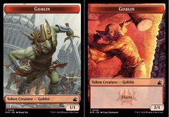 Goblin (0008) // Goblin (0009) Double-Sided Token - Foil